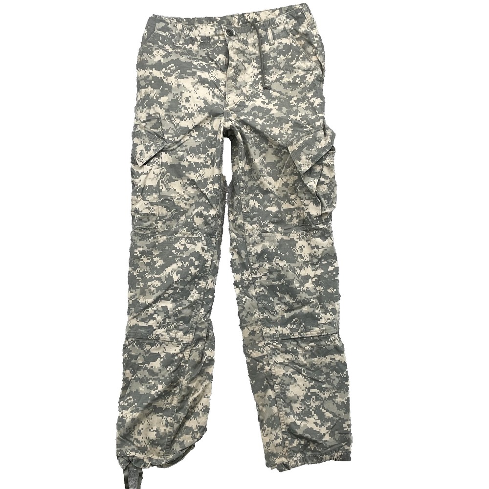 US Army Cargo Men's Medium Combat Uniform Trouser Digital Camo Workwear Ripstop‎